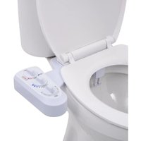 Riceel - vidaXL Bidet-Aufsatz für Toilettensitz Heiß-/Kaltwasser Doppeldüsen von RICEEL
