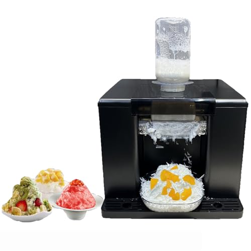 Schneeflocken-Eismaschine 280 W – Schneller Eisbereiter aus lebensmittelechtem Edelstahl, 1-minütige Kühlung, automatische Reinigung, Slush-Maschine von FVPJUXSG