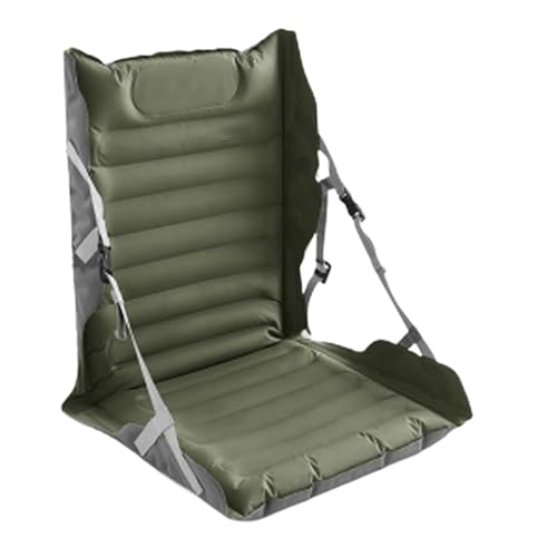 FVPKYUR Aufblasbare Stadion Sitzauflage | Klappbarer Sitz mit Rückenlehne,Tragbarer Bodenstuhl für Stadion Angeln Camping Sport Wandern Outdoor von FVPKYUR