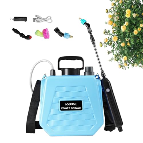 FVPKYUR Elektrischer Rucksacksprühgerät - Elektrisches Gartensprühgerät Rucksack - Aufladbare Bewässerungsausrüstung Wassersprüh Tank Mit 2 Einstellbaren Geschwindigkeiten Für Garten Hof Rasen von FVPKYUR