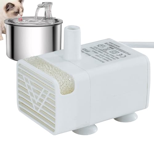 FVPKYUR Haustier Wasserbrunnen Pumpe | Katzenbrunnen Ersatzpumpe - Hochleise Trinkbrunnenpumpe Für Zuhause Und Reise Leise Trinkwasserspender Für Katzen FVPKYUR Haustier Wasserbrunnen Pumpe | Katzenbrunnen Ersatzpumpe - Hochleise Trinkbrunnenpumpe Für Zuhause Und Reise Leise Trinkwasserspender Für Katzen von FVPKYUR