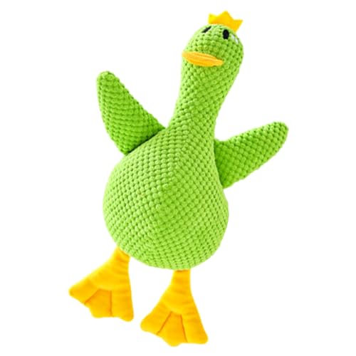 FVPKYUR Hund Ente Spielzeug | Quietschendes Plüschtier Für Hundewelpe Zum - Interaktive Gefüllte Tierpuppe Für Zahnen Training Funktion Haus Indoor Spielzeit Schlafenszeit von FVPKYUR