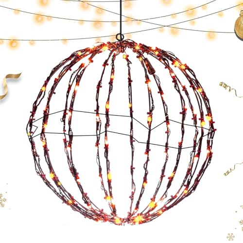 FVPKYUR LED Lichterkugeln,Faltbare Weihnachtskugel Lichterkugel - Deko Kugeln Für Terrasse Garten Baum Nacht Festliche Innenbeleuchtung FVPKYUR LED Lichterkugeln,Faltbare Weihnachtskugel Lichterkugel - Deko Kugeln Für Terrasse Garten Baum Nacht Festliche Innenbeleuchtung von FVPKYUR