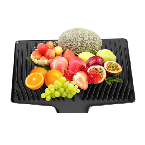 FVPKYUR Spültrocknermatte | Silicone Abtropfunterlage | Hitzeisoliert Rutschfest Arbeitsplatte Spüle Schutz Haushalt Küche Bad Wohnzimmer Couchtisch Möbel von FVPKYUR
