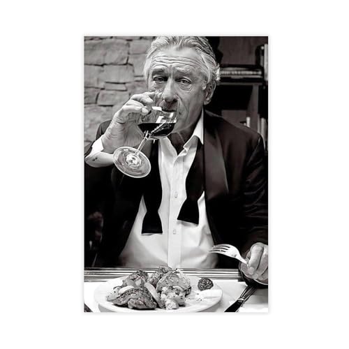 FVSLXXE Poster "Schauspieler Robert De Niro" (10) auf Leinwand, Schlafzimmer, Dekoration, Landschaft, Büro, Raumdekoration, Geschenk, 20 x 30 cm von FVSLXXE