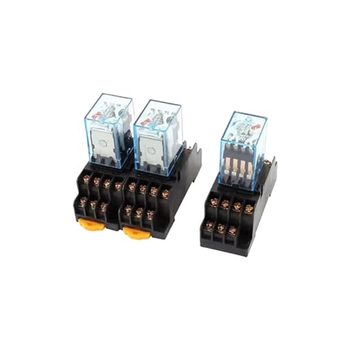 3 Stücke HH54L AC110/120 V AC220/240 V DC12V 24 V Spule 14Pin 4PDT 35mm Din-schiene Elektromagnetische Leistungsrelais(AC220V Coil) von FVWWNKUHC