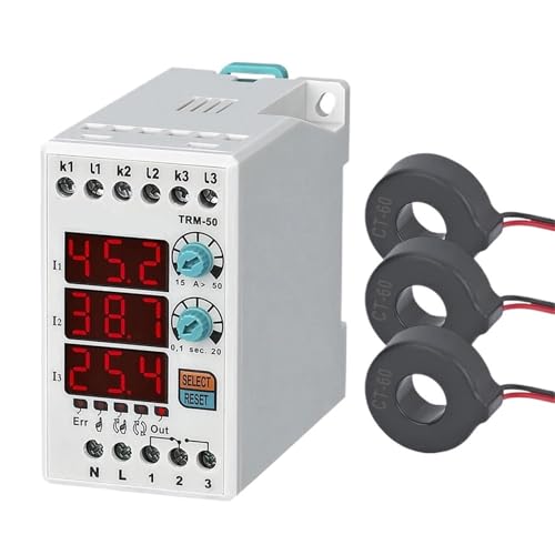 Automatische Rückstellung) Digitales Überlast-Asymmetrierelais Thermorelais(Un 380VAC,TRM-50 (15-50A)) von FVWWNKUHC