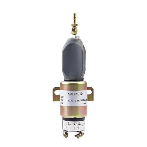 Dieselmotor Kraftstoff Flamme Aus abgeschaltet Stop Magnet Wert Fit Cummins OEM 1751-1267U1B1S5A 3864274 SA-3766T 1700-2536 SA-3933-24(12V) von FVWWNKUHC