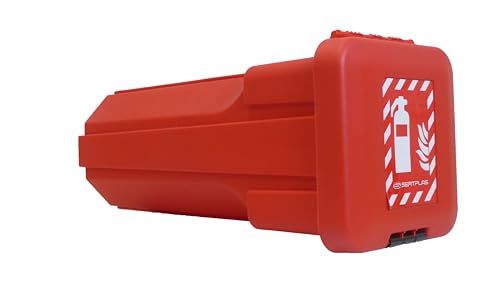 Staukasten für Feuerlöscher 6 kg, rot, seitlich, Feuerlöscherkasten von FW Fahrzeugbedarf Wilms