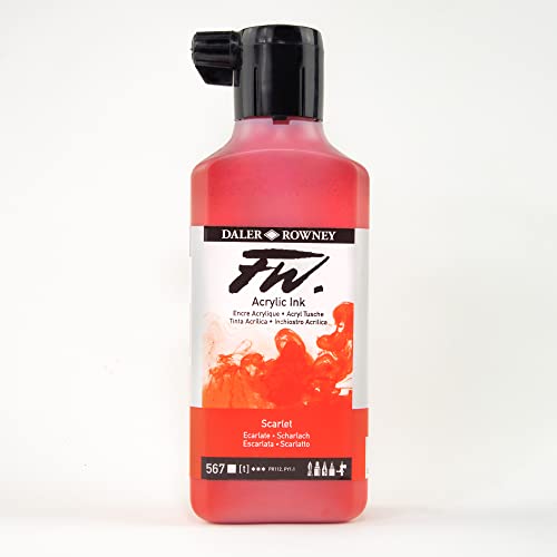 FW Ink SCARLET Tintenpatrone, 180 ml von Daler Rowney