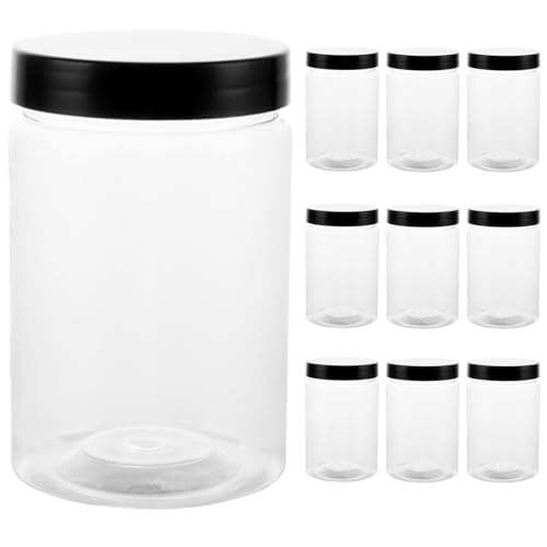 FWEEK 10 Stück 290ml Vorratsdosen Set BPA Frei, Luftdicht Behälter aus Kunststoff mit Deckel, Kunststoff Vorratsdosen für Küche zu Hause Lebensmittel Spice Cosmetic von FWEEK
