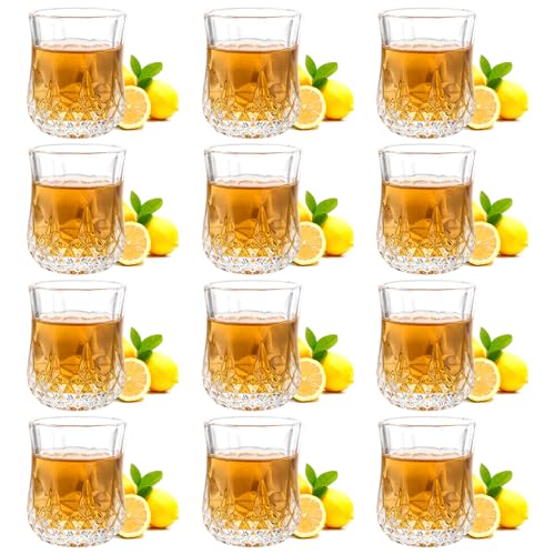 FWEEK 12 Stück Schnapsgläser aus Kristall Glas 4.5cl, Klares Schnapsglas, Spülmaschinenfest, Schnapsgläser Glas, Shotgläser, Shot gläser von FWEEK