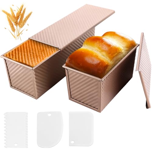 FWEEK 2 Stück Toastbrot Backform Brotbackform mit Deckel Antihaft Brotform Pullman Laib Pfanne Brot Toastform Toastbrot Backform mit Deckel für Brotback Toast Kuchen FWEEK 2 Stück Toastbrot Backform Brotbackform mit Deckel Antihaft Brotform Pullman Laib Pfanne Brot Toastform Toastbrot Backform mit Deckel für Brotback Toast Kuchen von FWEEK