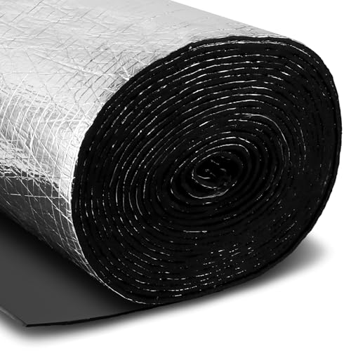 FWEEK Selbstklebende Dämmplatte, 5mm Aluminium Selbstklebend Isolierfolie, Dämmung Kautschuk Isolierung Isolierungsfolie Für Loft, Boden, Wand, 32CM x10M FWEEK Selbstklebende Dämmplatte, 5mm Aluminium Selbstklebend Isolierfolie, Dämmung Kautschuk Isolierung Isolierungsfolie Für Loft, Boden, Wand, 32CM x10M von FWEEK