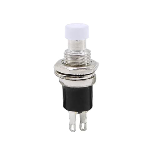 10 Stücke PBS-110 7 MM Druckschalter Drücken Sie Den Reset-Schalter Momentary ON OFF Druckschalter Schließer NO(White) von FWEUHMWP