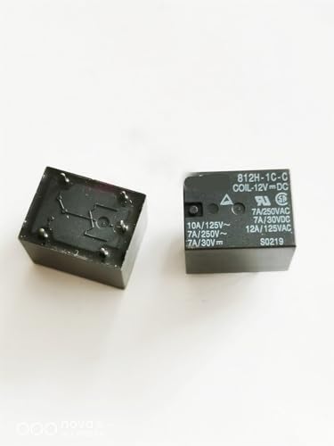10 stücke Relais 812H-1C-C-12VDC 812H-1C-C-24VDC 812H-1C-C-5VDC 812H 1C C 12V 812H-1C-C DC24V 5PINS 12A 5V 12V 24V(812H-1C-C-12VDC) von FWEUHMWP