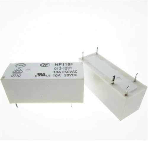 12V Relais HF118F-012-1ZS1 JQX-118F 012-1ZS1 HF118F-012-1ZS1-12VDC 012-1ZS1 12VDC 12V 10A 250VAC 5PIN(20pcs) von FWEUHMWP
