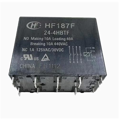 HF187F 24-4HBTF HF187F 244HBTF 24VDC DCV24 24V 40A 12PIN Relais(1PCS) von FWEUHMWP