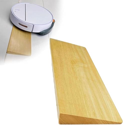 Türschwellenrampe Aus Holz,Saugroboter Rampe, Bordsteinrampe, Staubsauger Roboter Rampe, Rampe Saugroboter Schwellenrampe, Rampe Türschwelle, Rollstuhlrampe,70 * 13 * 2.5cm von FWGSJOPC