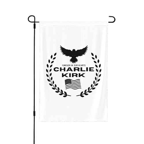 Charlie Kirk Forever In Our Hearts 12"x18" Gartenflaggen Doppelseitiges Banner Kein Fahnenmast Charlie Kirk Forever In Our Hearts 12"x18" Gartenflaggen Doppelseitiges Banner Kein Fahnenmast von FWJZDSP