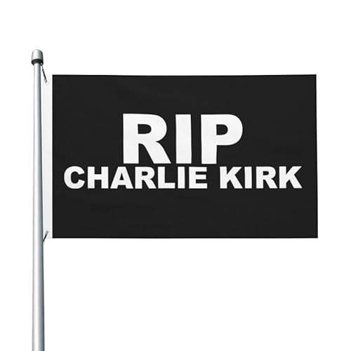 Charlie Kirk Rip 1993–2025 3 x 5 Flagge, lebendige Farben und lichtecht, Flaggen aus Polyester mit Ösen Charlie Kirk Rip 1993–2025 3 x 5 Flagge, lebendige Farben und lichtecht, Flaggen aus Polyester mit Ösen von FWJZDSP