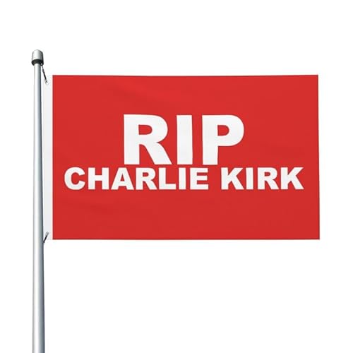 Charlie Kirk Rip 1993–2025 3 x 5 Flagge, lebendige Farben und lichtecht, Flaggen aus Polyester mit Ösen Charlie Kirk Rip 1993–2025 3 x 5 Flagge, lebendige Farben und lichtecht, Flaggen aus Polyester mit Ösen von FWJZDSP