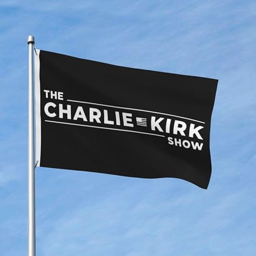 Die Charlie Kirk Show 3x5 Flagge, lebendige Farben und lichtechte Flaggen aus Polyester mit Ösen von FWJZDSP