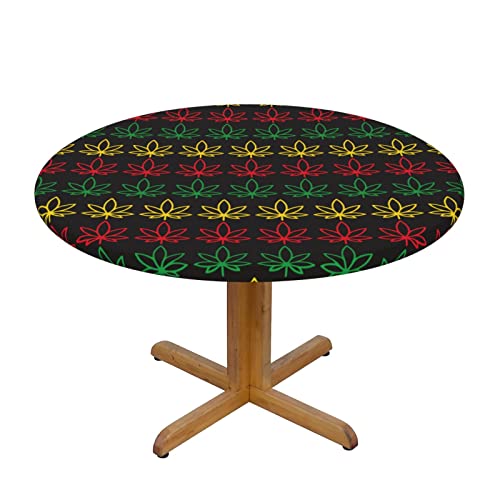 FWJZDSP GenericColorful Stripes Leaves Black Round Fitted Tablecloth Table Cloth Table Cover for Home Kitchen Dining Room Outdoor Patio 40 50 Zoll FWJZDSP GenericColorful Stripes Leaves Black Round Fitted Tablecloth Table Cloth Table Cover for Home Kitchen Dining Room Outdoor Patio 40 50 Zoll von FWJZDSP