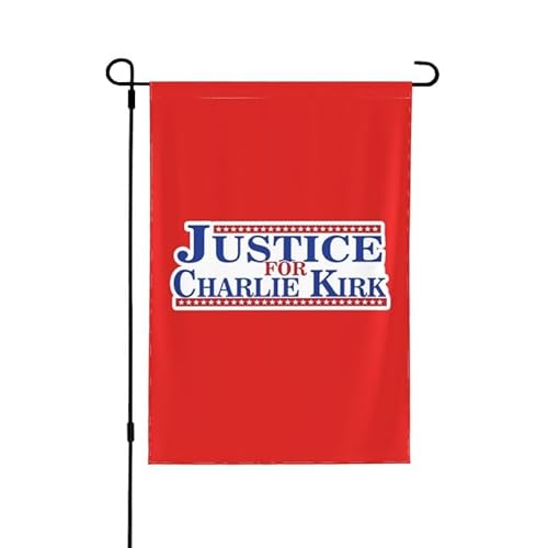 Gerechtigkeit für Charlie Kirk, 30,5 x 45,7 cm, Gartenflagge, doppelseitiges Banner, kein Fahnenmast Gerechtigkeit für Charlie Kirk, 30,5 x 45,7 cm, Gartenflagge, doppelseitiges Banner, kein Fahnenmast von FWJZDSP