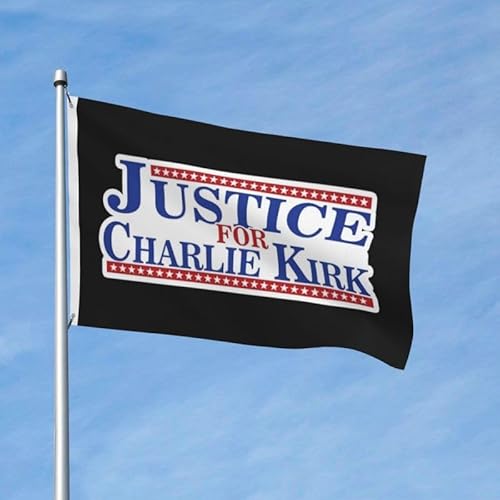 Gerechtigkeit für Charlie Kirk Flagge Haus Garten Outdoor-Banner Hofflagge 3x5 FT Gerechtigkeit für Charlie Kirk Flagge Haus Garten Outdoor-Banner Hofflagge 3x5 FT von FWJZDSP
