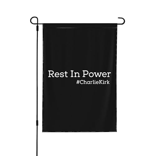 Rest In Power Charlie Kirk 12"x18" Gartenflaggen Doppelseitiges Banner Kein Fahnenmast von FWJZDSP