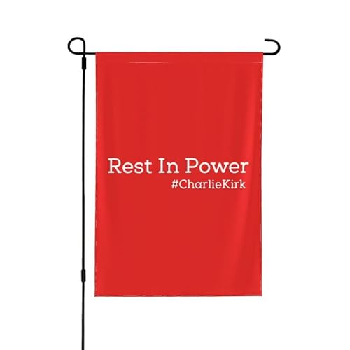 Rest In Power Charlie Kirk 12"x18" Gartenflaggen Doppelseitiges Banner Kein Fahnenmast von FWJZDSP