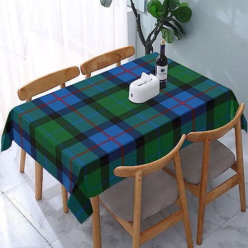 Tischdecke, rechteckig, Blume von Schottland, National-Tartan-Tischdecke aus Polyestergewebe, wasserabweisend und knitterfrei, Tischdecke für Küche und Esszimmer, Tischplatte 137,2 x 182,9 cm (4–6 S von FWJZDSP