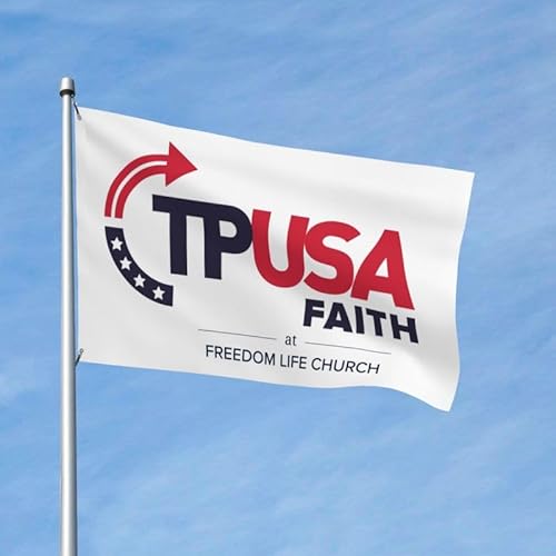 Turning Point USA Tpusa Freedom Life 3x5 Flagge Lebendige Farbe und lichtechte Flaggen aus Polyester mit Ösen Turning Point USA Tpusa Freedom Life 3x5 Flagge Lebendige Farbe und lichtechte Flaggen aus Polyester mit Ösen von FWJZDSP