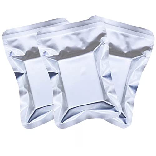100 Stück Folien Beutel Tasche Mylar-Beutel, Flachbeutel Geruchssichere zur Aufbewahrung von Lebensmitteln (Blanco : 19 * 26cm) von FWKTG