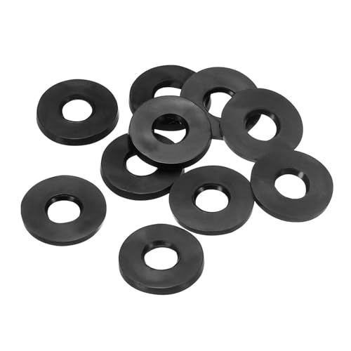 40 Stück M6 Gummi Unterlegscheiben - Hochwertige Gummi Dichtungsringe & Unterlegscheiben für Wasserdichte Abdichtung - Ideal für Wasserhähne, Rohre, Schläuche und Befestigungsbolzen - Schwarz von FWORUAIS