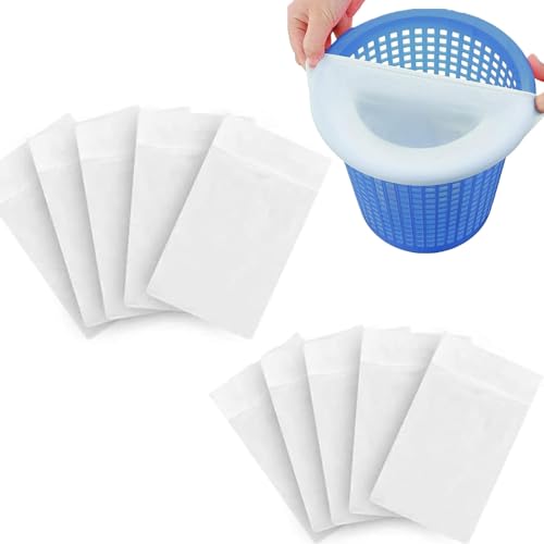 FWORUAIS 10 Stück Pool Skimmer Socken Filtersocken, Hochwertige Skimmersocke für Skimmerkorb, Wiederverwendbare Feinfilter-Siebnetze für Pools, Schwimmbecken, Filter Zubehör FWORUAIS 10 Stück Pool Skimmer Socken Filtersocken, Hochwertige Skimmersocke für Skimmerkorb, Wiederverwendbare Feinfilter-Siebnetze für Pools, Schwimmbecken, Filter Zubehör von FWORUAIS