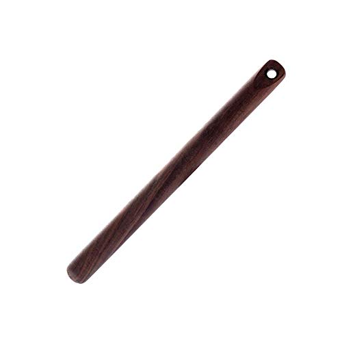 FWZJ Nudelholz Walnuss Massivholz Walze groß mit Haken Backwerkzeuge für Gummies Kekse und Nudeln Home Kitchen, 28.5CM von FWZJ