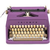 Schreibmaschine Lila, Triumph Gabriele 1, Retro Violett, Qwertz, Vintage Hochzeitsgeschenk von FWtypewriters