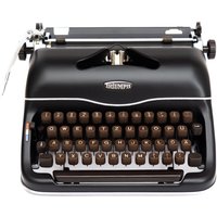 Triumph Schreibmaschine Schwarz, Vintage Triumph Norm, Schwarze Funktionsfähig, Qwertz von FWtypewriters