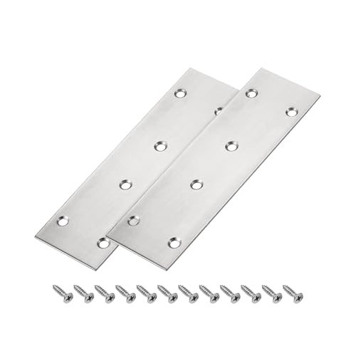 FXFBRTRWN 2 Stück flache, gerade Klammer-Reparaturplatte, 169 x 48 x 2 mm Befestigungs- und Ausbesserungshalterungsverbinder kindly FXFBRTRWN 2 Stück flache, gerade Klammer-Reparaturplatte, 169 x 48 x 2 mm Befestigungs- und Ausbesserungshalterungsverbinder kindly von FXFBRTRWN