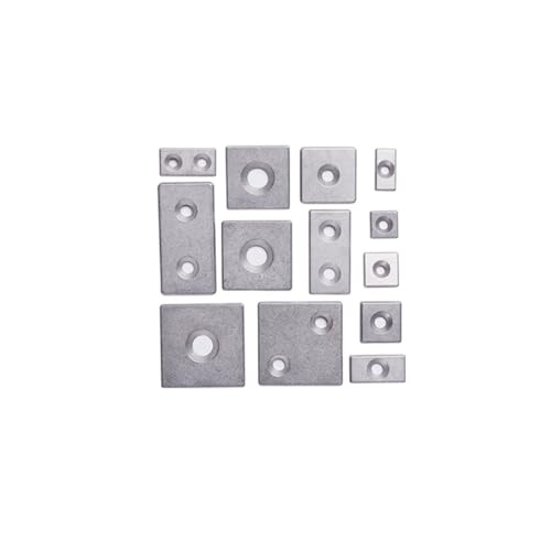 FXFBRTRWN 5 Stück 2020 2040 3030 4040 Aluminiumprofil-Endkappen-Abdeckplatte mit Einzellöchern Standard-Profilbeschläge 6063-T5 CNC-3D-Drucker kindly(4080 Black) von FXFBRTRWN