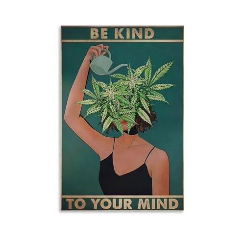 Kunstdruck auf Leinwand, Motiv: "Be Kind To Your Mind", psychische Gesundheit, modernes Familienschlafzimmer, Musik, Film-Poster, 20 x 30 cm, ungerahmter Stil Kunstdruck auf Leinwand, Motiv: "Be Kind To Your Mind", psychische Gesundheit, modernes Familienschlafzimmer, Musik, Film-Poster, 20 x 30 cm, ungerahmter Stil von FXLIBH