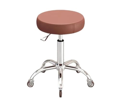 FXLUHAY Hochleistungs-Salonhocker mit hydraulischem Drehstuhl for Spa-Shop-Salon-Massage, medizinische Arbeit oder Büro(Pink) von FXLUHAY