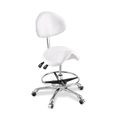 FXLUHAY Sattelhocker, drehbarer Sattelstuhlhocker mit Rollen for Salon, Spa, Massage, Tattoo, Dental, Weiß FXLUHAY Sattelhocker, drehbarer Sattelstuhlhocker mit Rollen for Salon, Spa, Massage, Tattoo, Dental, Weiß von FXLUHAY