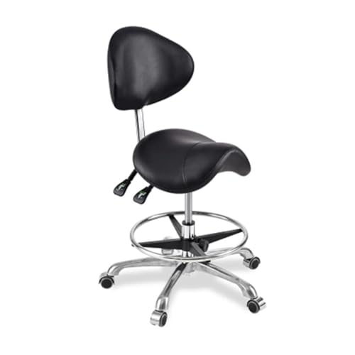 FXLUHAY Sattelhocker, drehbarer Sattelstuhlhocker mit Rollen for Salon, Spa, Massage, Tattoo, Dental, FXLUHAY Sattelhocker, drehbarer Sattelstuhlhocker mit Rollen for Salon, Spa, Massage, Tattoo, Dental, von FXLUHAY