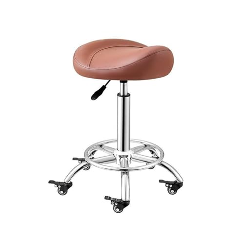 FXLUHAY Sattelhocker, hydraulischer Stuhl mit Rädern, Höhe for Büros und Studios, Design for Komfort und Unterstützung von FXLUHAY