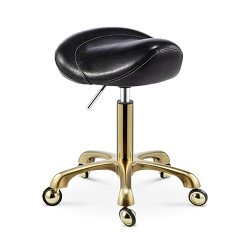 FXLUHAY Sattelhocker mit hoher Höhe, Rollstuhl, Profi-Design for Zahnklinik, Kosmetikstudio und Friseursalon von FXLUHAY