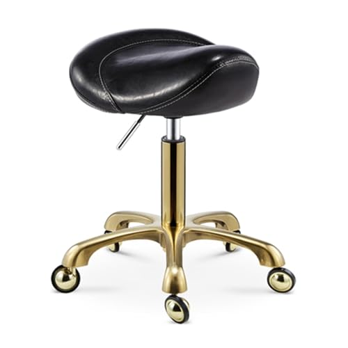 FXLUHAY Sattelhocker mit hoher Höhe, Rollstuhl, Profi-Design for Zahnklinik, Kosmetikstudio und Friseursalon von FXLUHAY