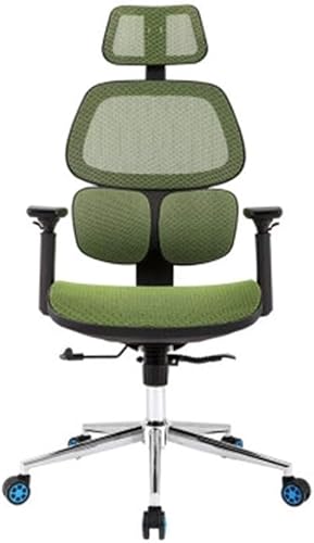 Bürostuhl Computerstuhl Chefsessel Bürostuhl - Bürostuhl mit hoher Rückenlehne mit Fußstütze und dicker Polsterung - Liegender Computerstuhl mit ergonomischer segmentierter Rückenlehne, Schwarz (Colo von FXTYRXJ